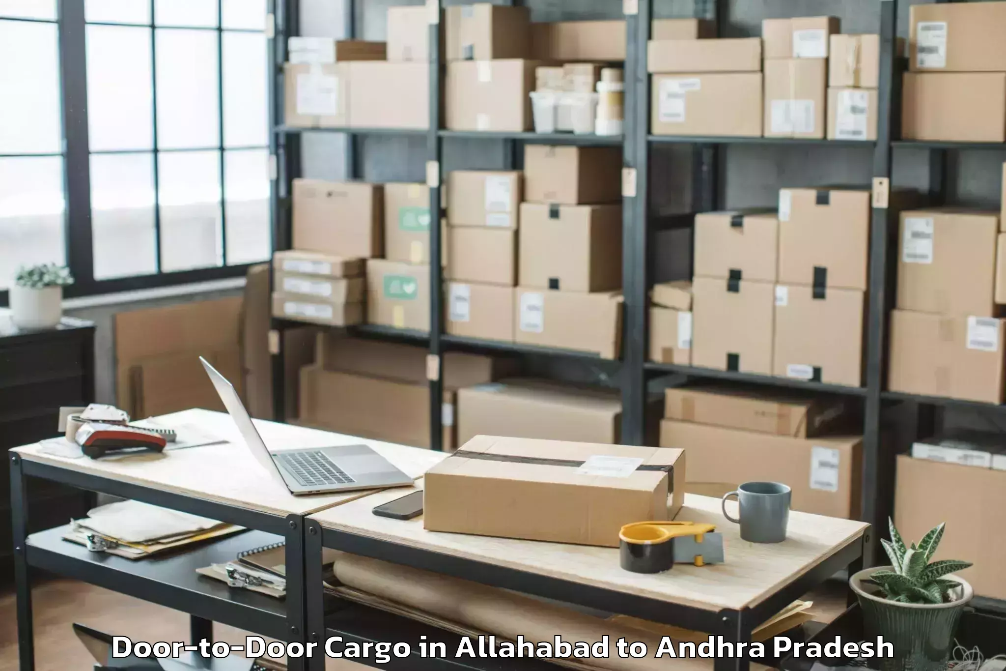 Affordable Allahabad to Thotlavalluru Door To Door Cargo